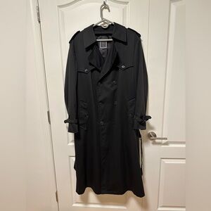 Dior Black Trench Coat Elegant Outerwear